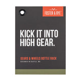 Gears and Wheels Bottle Rack