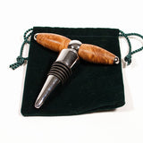 Maple Burl Wine Stopper Cork Screw