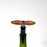 Maple Burl Wine Stopper Cork Screw